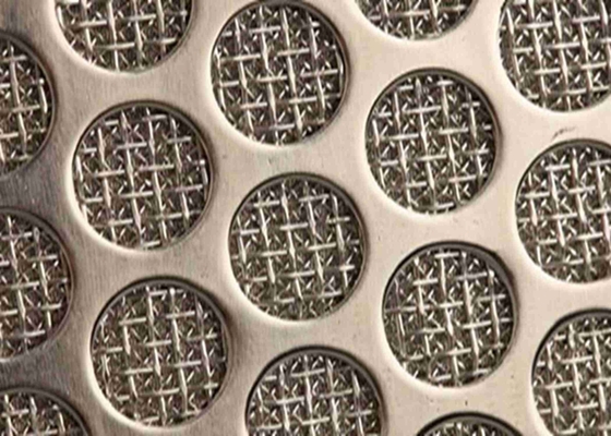 Perforated Metal 200micron Sintered Wire Mesh Layer Increases Rigidity For Filter