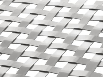 Facade Flat Wire Woven Mesh Low Level Transparency Provides Big Privacy Protection