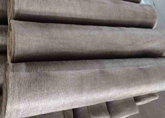 0.28mm Ss316l Stainless Steel Knitted Wire Mesh Acid Resistance And Heat Resitance