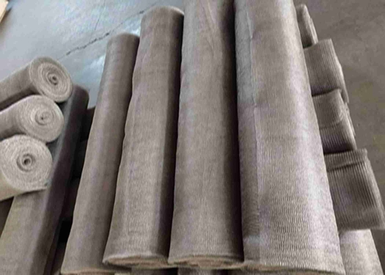 Galvanised Knitted Stainless Steel Mesh 0.1 To 0.55mm In Demister And Silencer Making