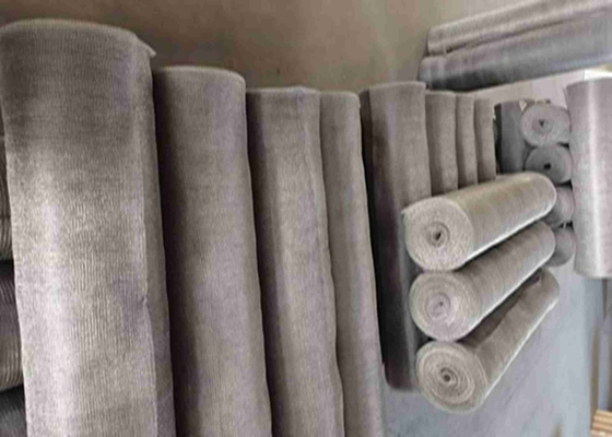 Titanium Knitted Mesh 0.08mm To 0.50mm Diameter Wire Good Thermal Property