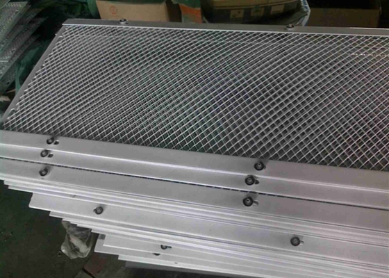 Mild Steel Expanded Metal Flattened Mesh Used In Construction