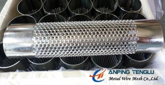Stainless Steel Round Hole Perforated Cylinder Used For Filtration Industry
