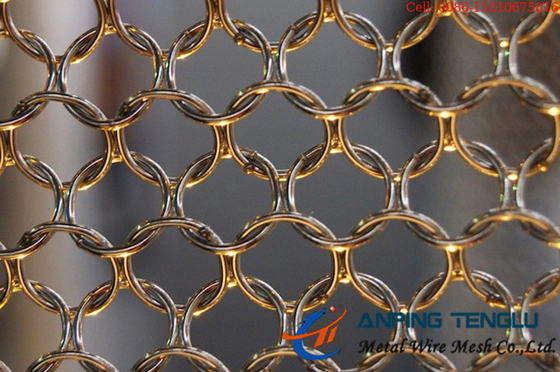 Stainless Steel Ring Mesh Curtain Used In New Building Decoration