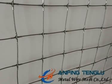 Stainless Steel Rope Mesh With Square Openings Decoration And ety Usage