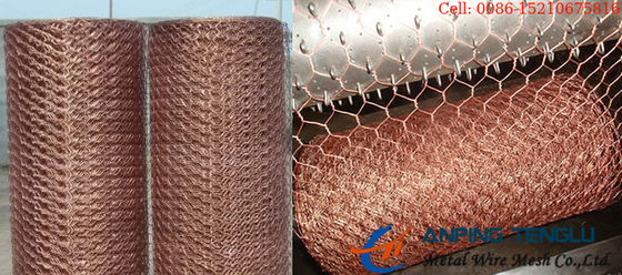 Brass Copper Hexagonal Wire Mesh Mainly Used As Decorative Mesh