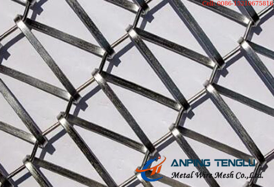 Metallic Curtain Gama Flexi Flat Spiral Wire And Crimped Rod Structure