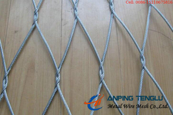 Stainless Steel Knotted Cable Mesh With AISI304 304l 316 316L Cable
