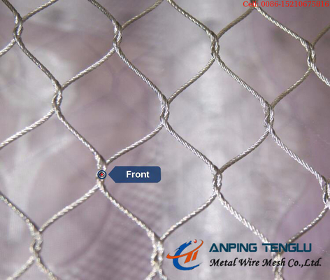 Stainless Steel Knotted Cable Mesh With AISI304 304l 316 316L Cable