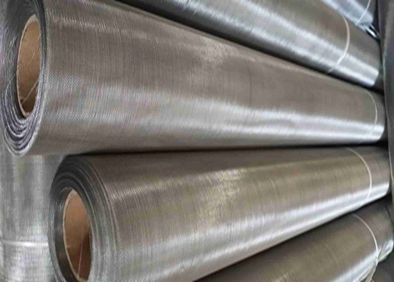 SS316L Twill Weave Wire Mesh Cloth 500Mesh 0.001" Wire 25um Opening