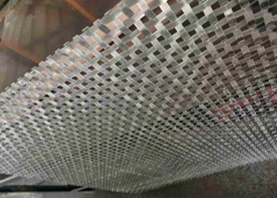 6mm Hole 6mm X 1.5mm Robust Flat Wire Woven Metal Mesh Durable