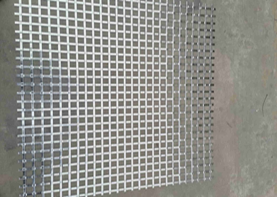 2mm Hole 7mm X 1mm Flat Wire Woven Mesh SS304 For Interior Exterior ety