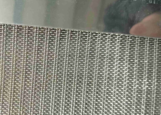 Precrimped Type Hard Mesh Decorative Metal Mesh For Building Facade Cladding