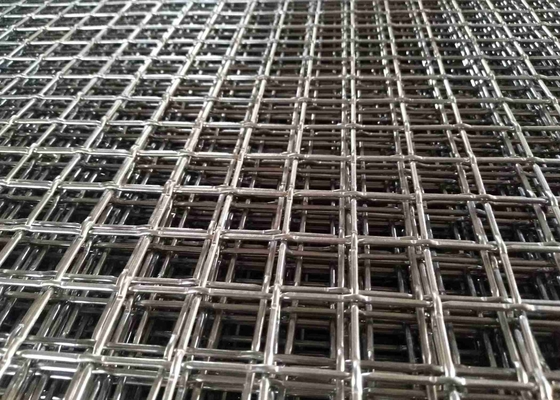 3.5" Opening Lock Crimp Wire Mesh 0.138" Diameter Wire With Solid Construction