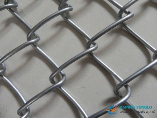 Eco Friendly Garden Iron Galvanized Chain Link Fence 5.0m-50.0m Length