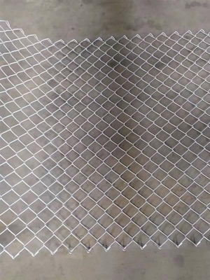 Eco Friendly Garden Iron Galvanized Chain Link Fence 5.0m-50.0m Length