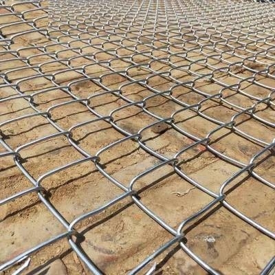 Eco Friendly Garden Iron Galvanized Chain Link Fence 5.0m-50.0m Length