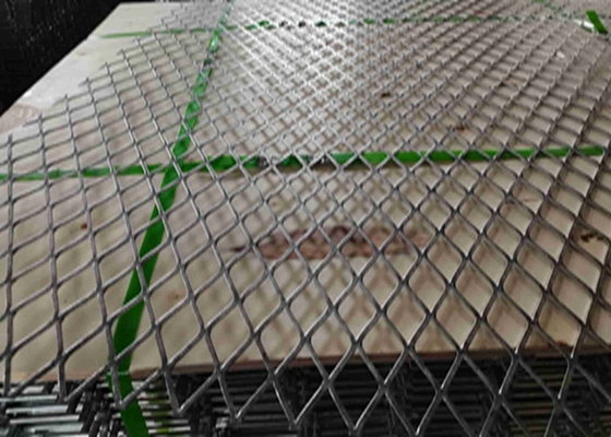 Galvanizing Aluminium Expanded Metal Mesh Width 0.5m-2.5m