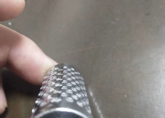 Stainless Steel Polishing Wire Mesh Filters Woven With Perforated Support