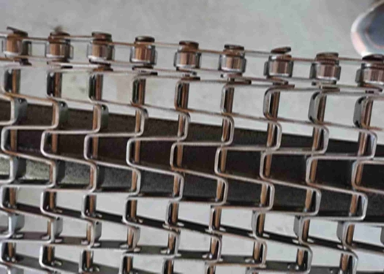 Cooling Freezing Flat Wire Conveyor Belt Edge Treatment From Less Than 1 M/Min To 25 M/Min
