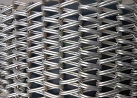 Balance Weave Wire Conveyor Belt Standard Type 0.5 M/Min To 60 M/Min Smooth Surface