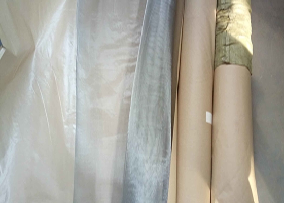 Waterproof Paper Packaging SS Woven Wire Mesh Twill Weave Edge