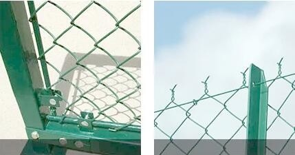 Green Chain Link Fence With Superior Corrosion And Rust Resistance