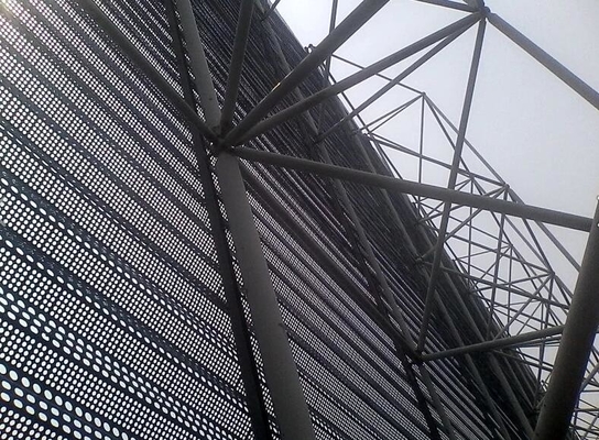 Outstanding Galvanized Plate Wire Windscreen Mesh Fence For Construction Project