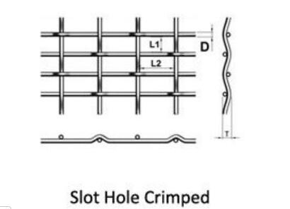 Slot Hole Crimped Wire Mesh With Ratio Reasonable Flat Surface Strong Wear Resistance And Firm Structure