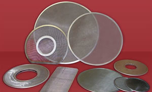 Woven Type Tubular Wire Mesh Filters Rimmed Screen Packs Circular Tensioned Screens