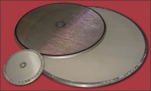 Woven Type Tubular Wire Mesh Filters Rimmed Screen Packs Circular Tensioned Screens
