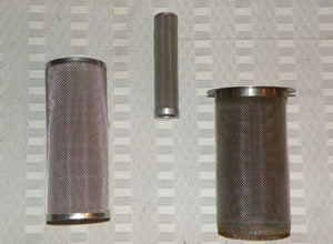 Woven Type Tubular Wire Mesh Filters Rimmed Screen Packs Circular Tensioned Screens