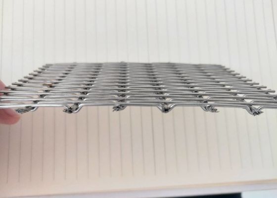SS304 SS316 Decorative Metal Mesh For Sun Shade Cable And Pre Crimped Rod