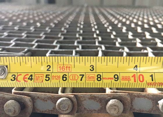 0.105" 0.12" Flat Wire Conveyor Belt Heavy Duty Clinched Edge Weld Edge