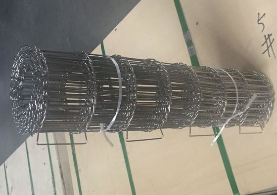 DIN 0.9mm to 2.8mm Wire Conveyor Belt Single Loop Edge Or Double Loop Edge