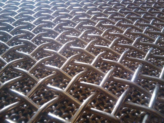 Hooked Vibrating Sieve Screen Mesh SUS304 Crimped For Mining Quarry Crimped Wire Mesh