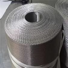 150 Micron Stainless Steel Plain Dutch Woven Cloth Fine Wire Mesh Silver Color