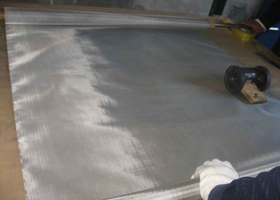Anti Rust 316L 635 Mesh Steel Woven Wire Mesh Twill Weave 0.025mm Hole