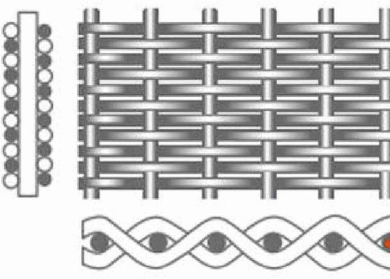 80x700 Mesh 1.0m Stainless Steel Dutch Wire Mesh 48"