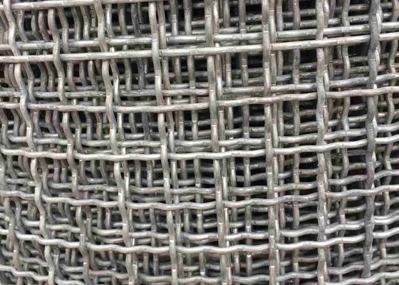 Double 1m Stainless Steel Crimped Wire Mesh Bright Silver
