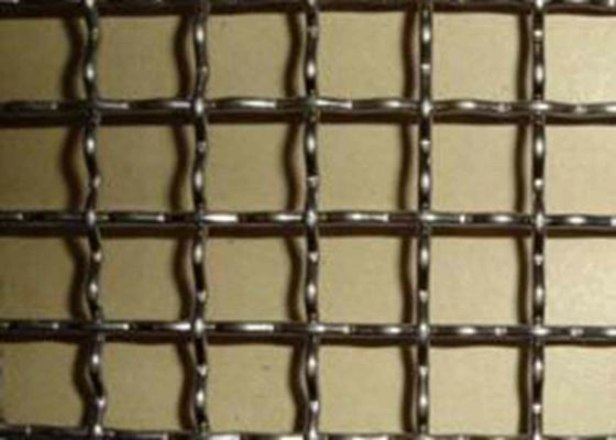 SS304 Stainless Steel Crimped Wire Mesh 10mm to 50mm