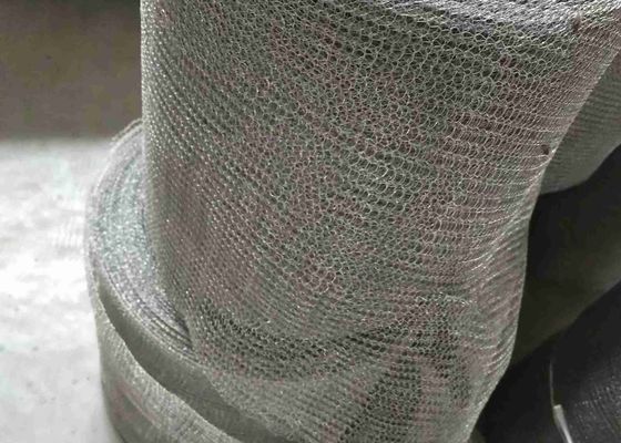 SS304 Stainless Steel Knitted Wire Mesh 0.11mm To 0.35mm