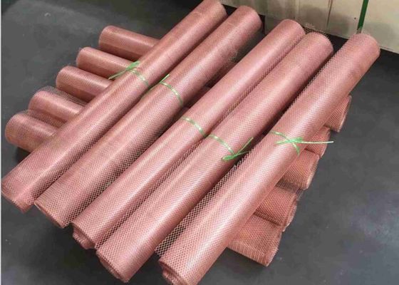 0.5 To 5.0mm Copper Expanded Metal Mesh Anti Corrosion
