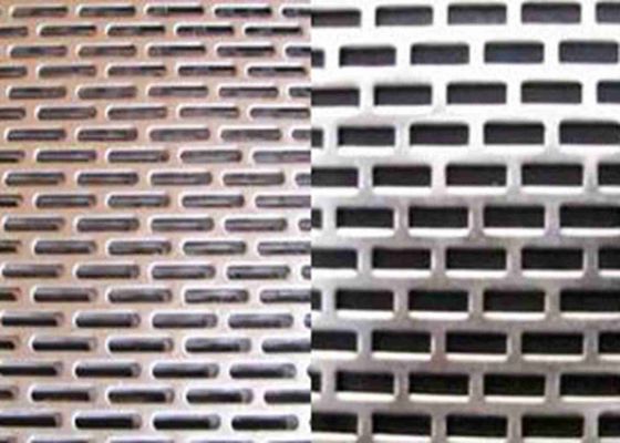 Slot Hole 0.1mm To 8mm Perforated Metal Mesh For Liquids And Solids Filtration