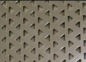 Triangle Hole 3mm To 10mm Perforated Metal Mesh For Noise Reduction