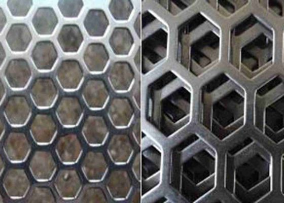 8mm To 50mm Hole Hexagonal Perforated Metal 0.5mm to 3.0mm