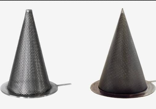 Brass Conical Strainer SS304 Wire Mesh Filters With Flat Sharp Bottom