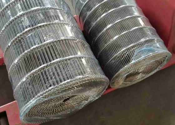 0.9mm To 2.8mm Flat Flex Wire Conveyor Belt With Various Edge