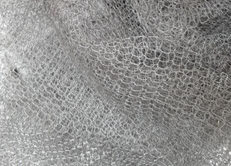 SUS316L Knitted Mesh 4mm X 4mm Hole 0.28mm Wire Stainless Steel Knitted Wire Mesh