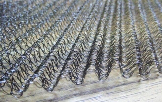 Corrugated Stainless Steel Knitted Wire Mesh 0.10-0.30 Mm